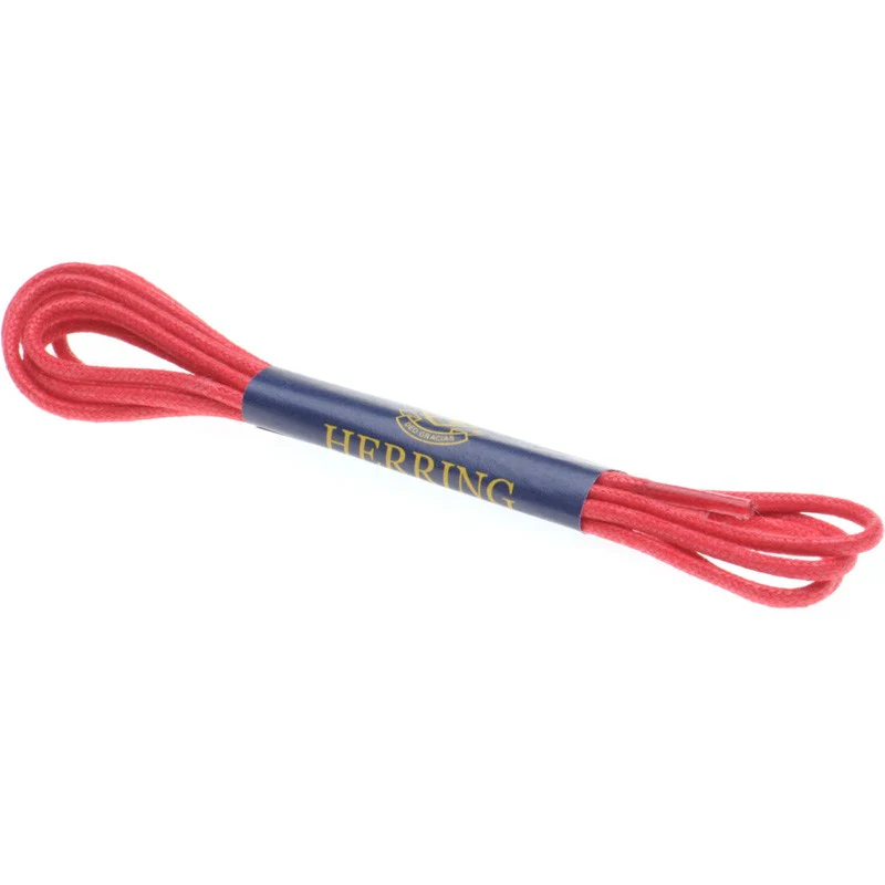 Herring Plain Laces 80cm Twin Pack in red - Image 2