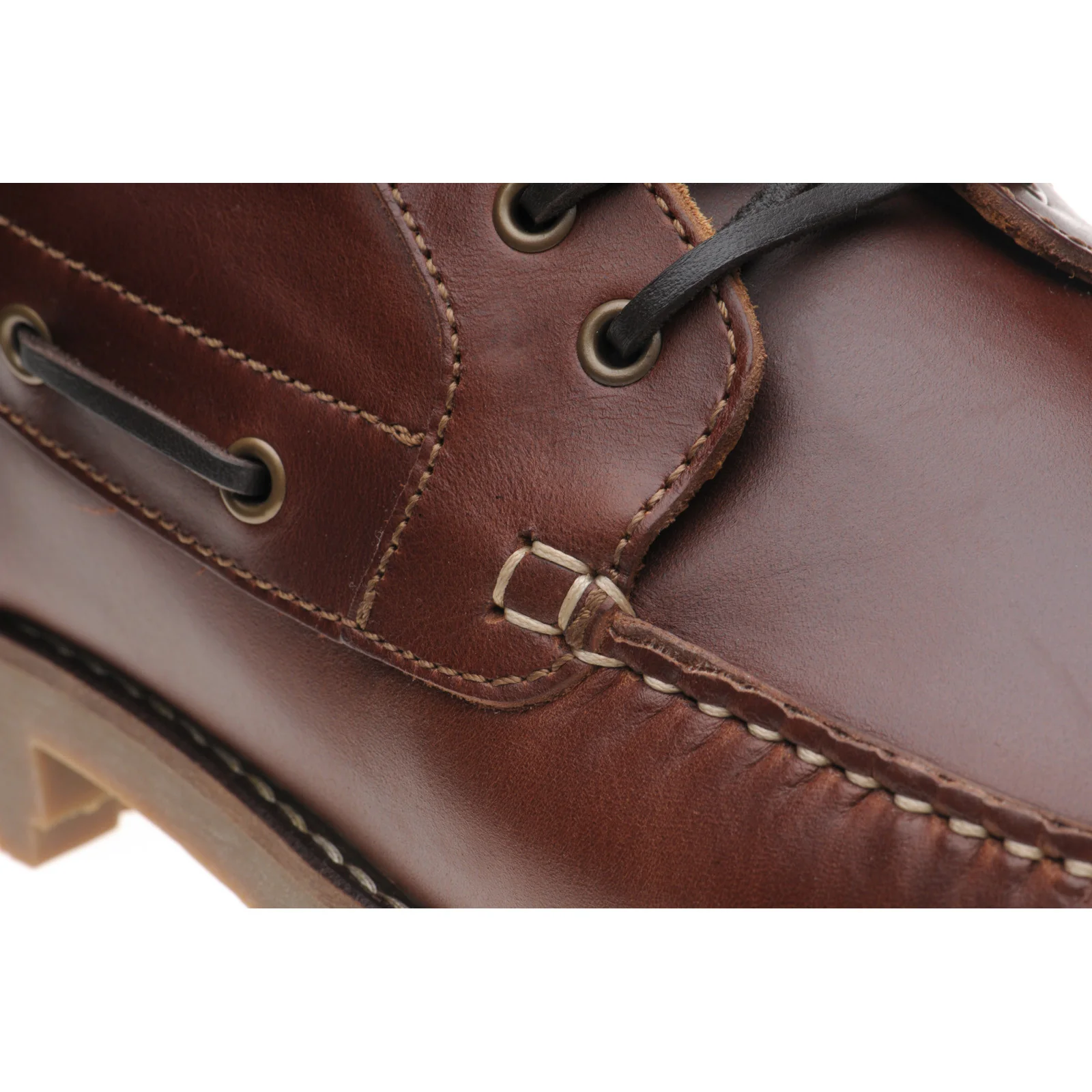 Herring Rockall mens rubber-soled boots in chestnut - Image 5