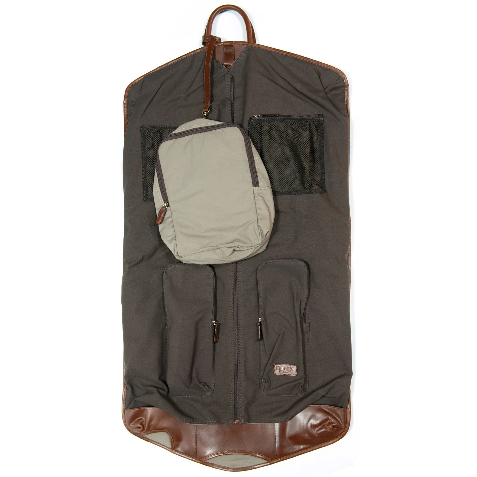 Herring Savoy Suit Carrier in brandy calf - Image 5