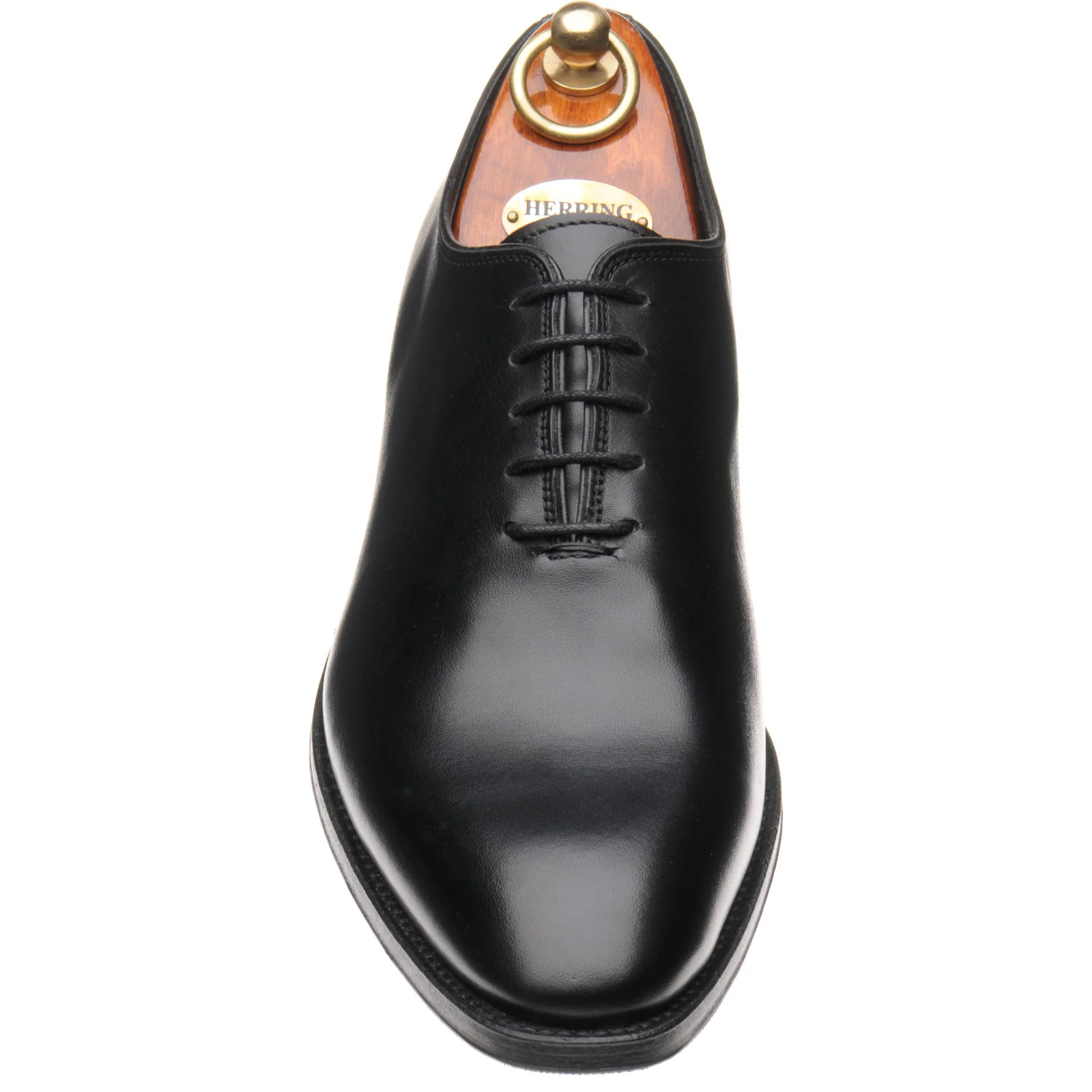 Herring Shrewsbury mens hybrid-soled Oxfords in black calf - Image 2