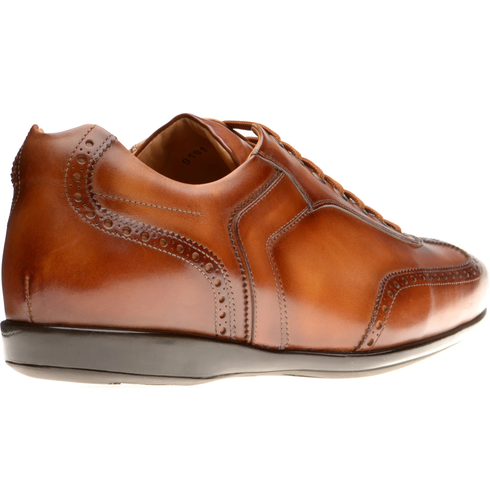 Herring Silverstone mens rubber-soled in tan calf - Image 4