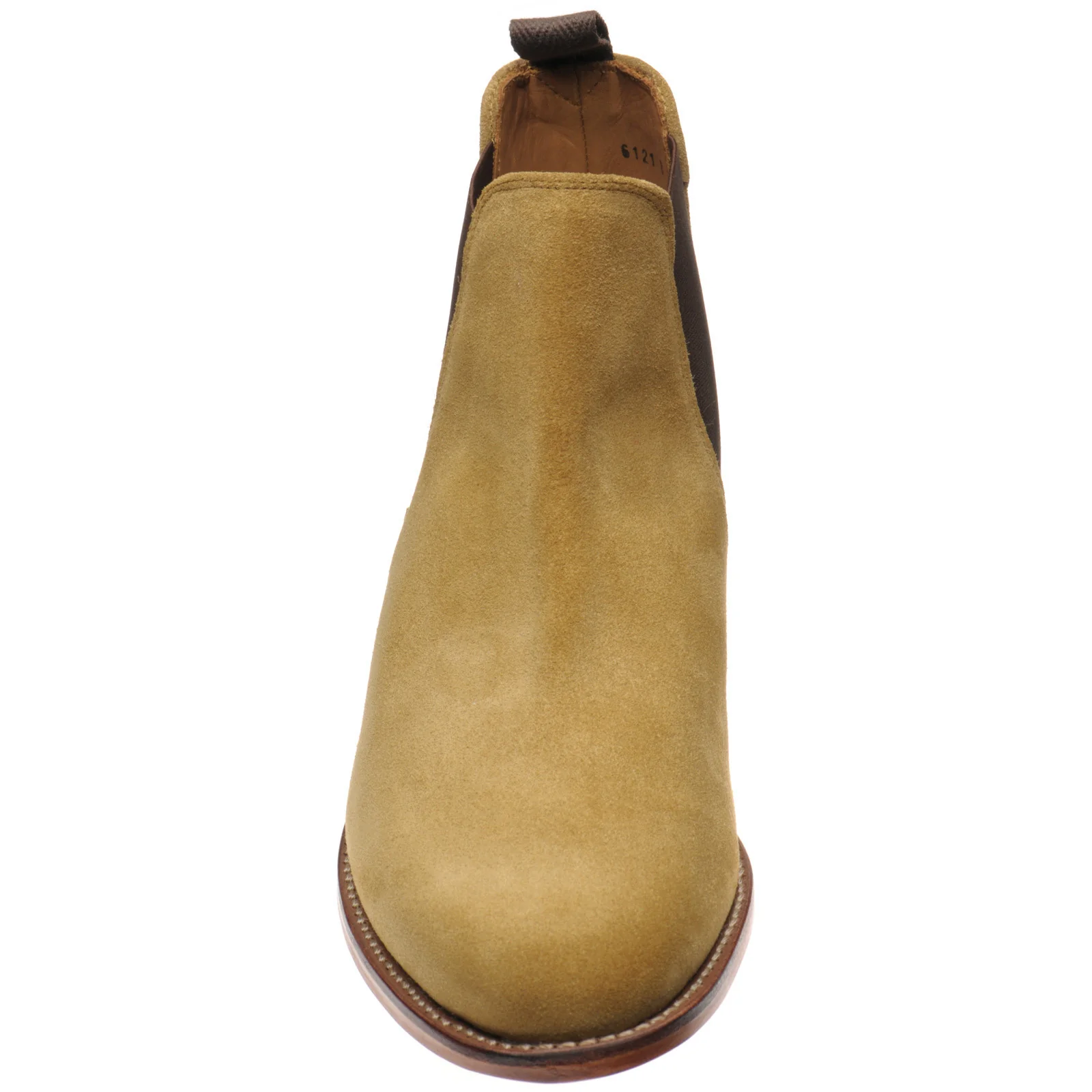 Herring Sittaford mens Chelsea boots in honey suede - Image 2