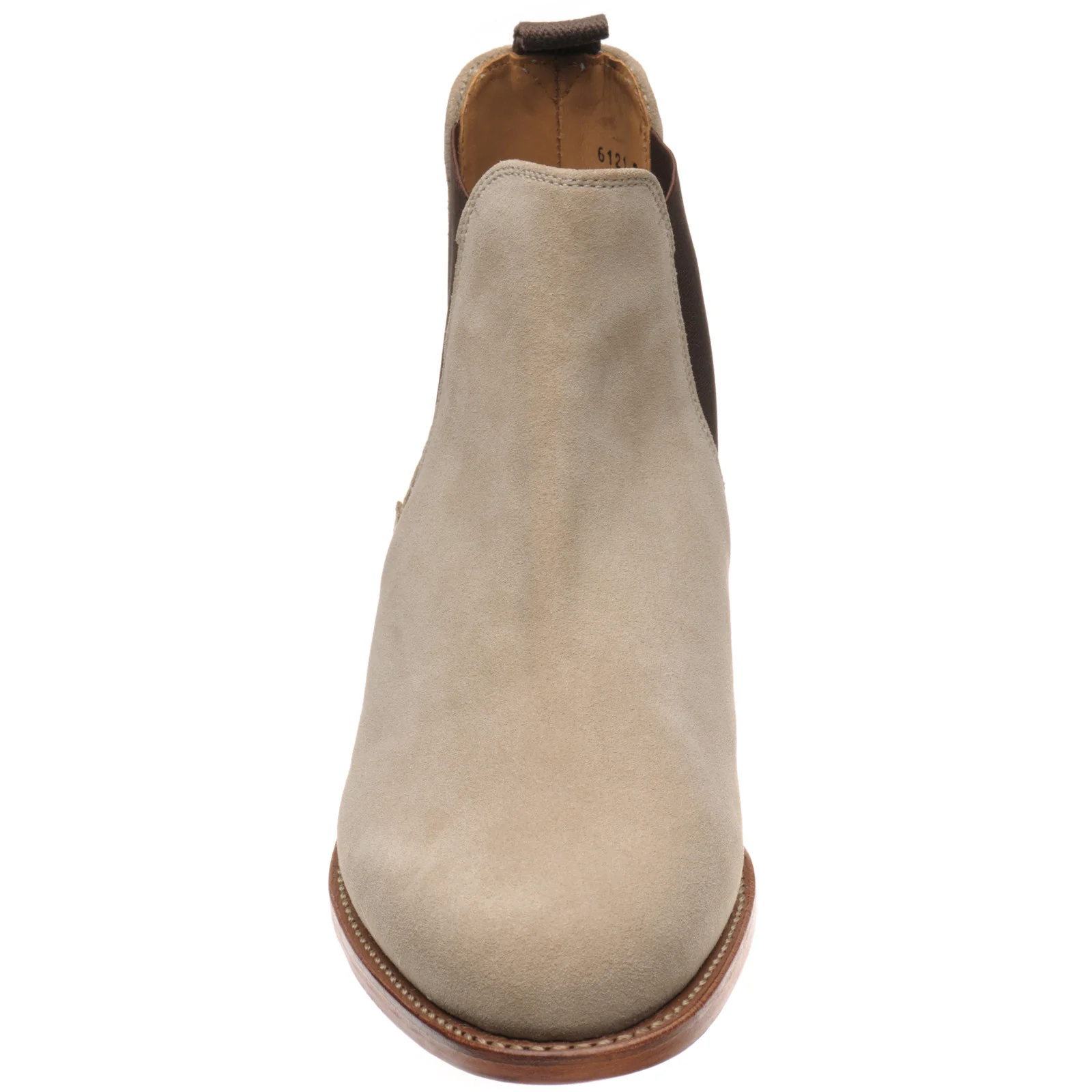 Herring Sittaford mens Chelsea boots in sand suede - Image 2