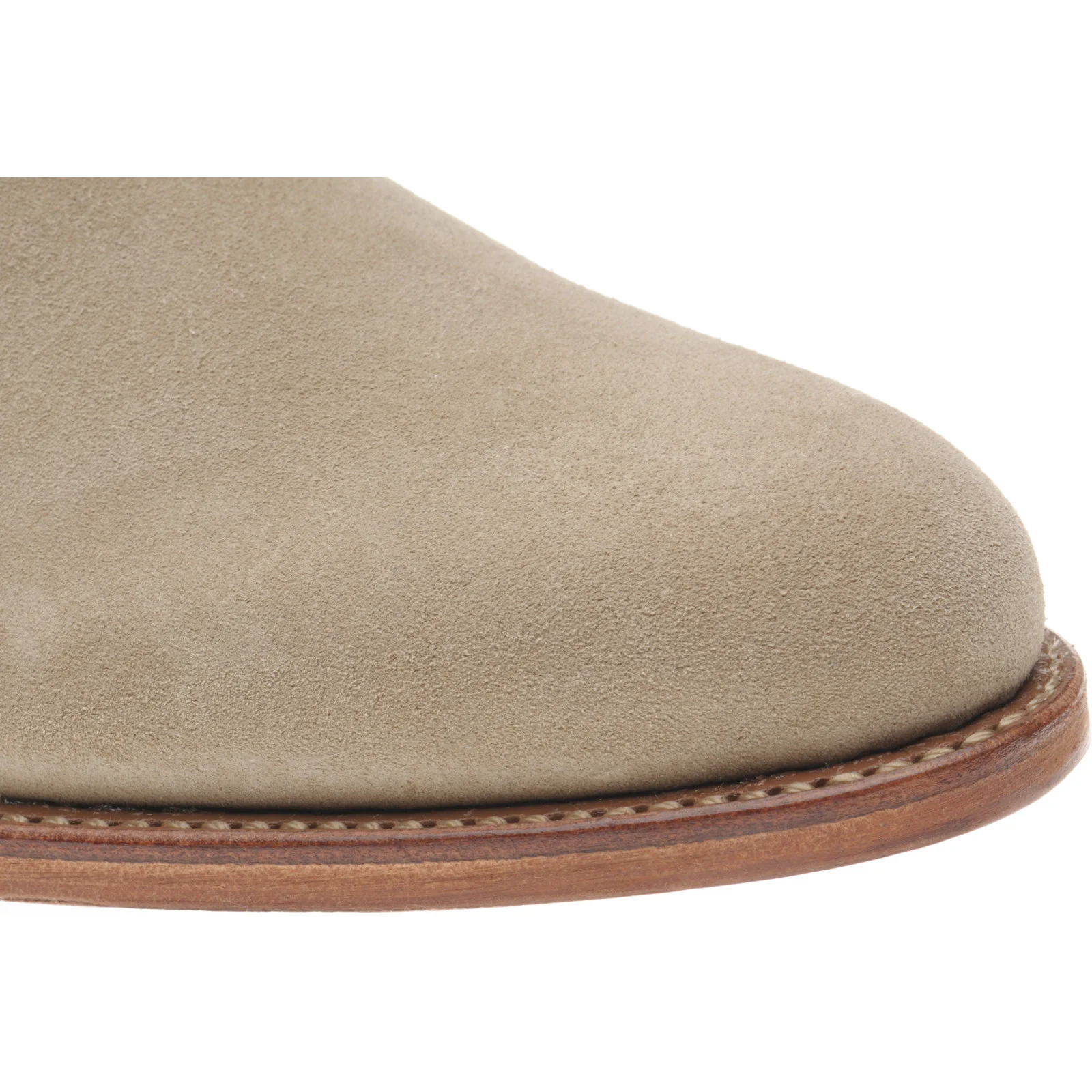 Herring Sittaford mens Chelsea boots in sand suede - Image 5