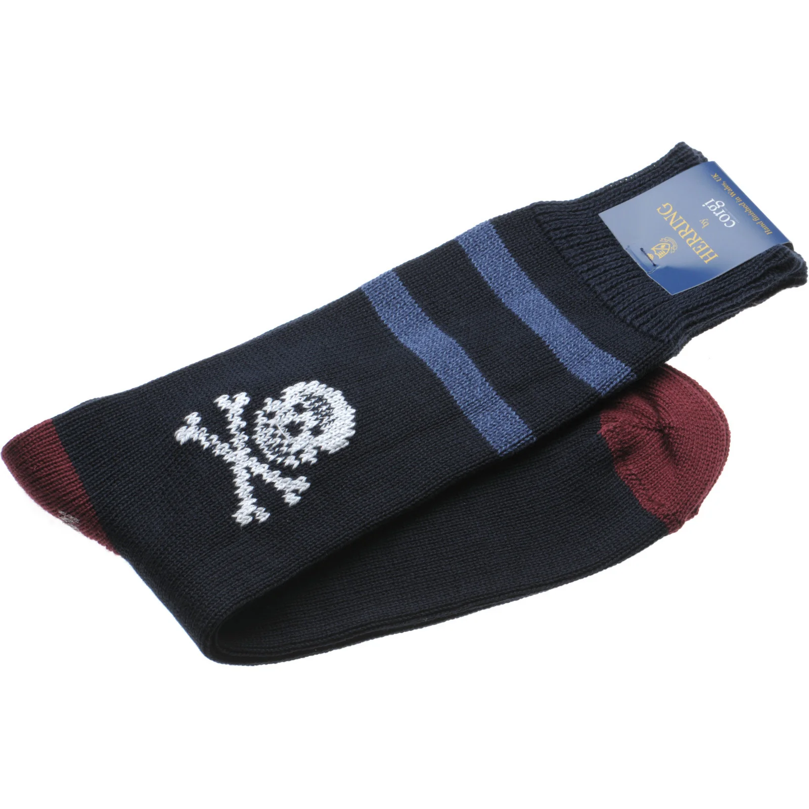 Herring Skull II Sock in navy