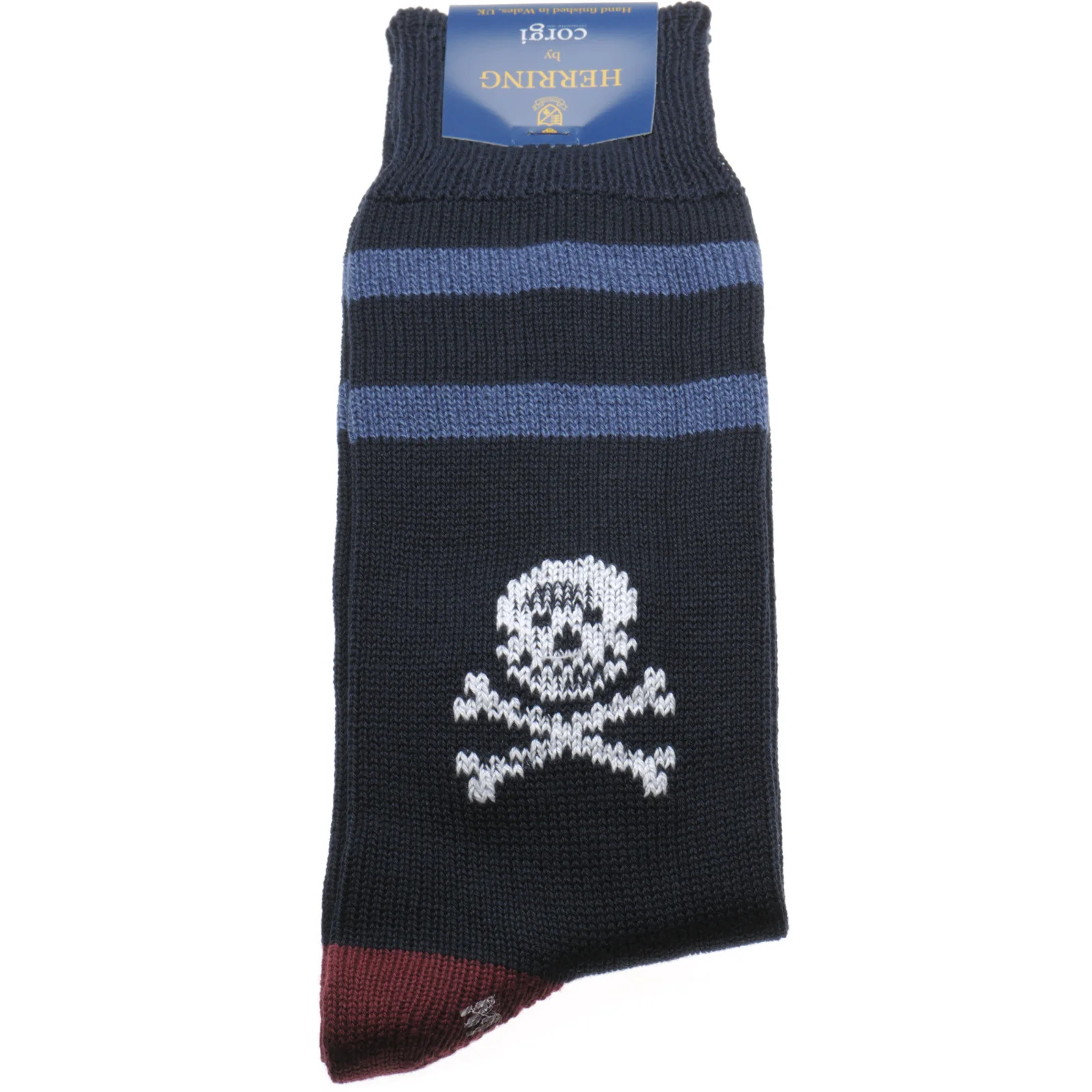 Herring Skull II Sock in navy - Image 2