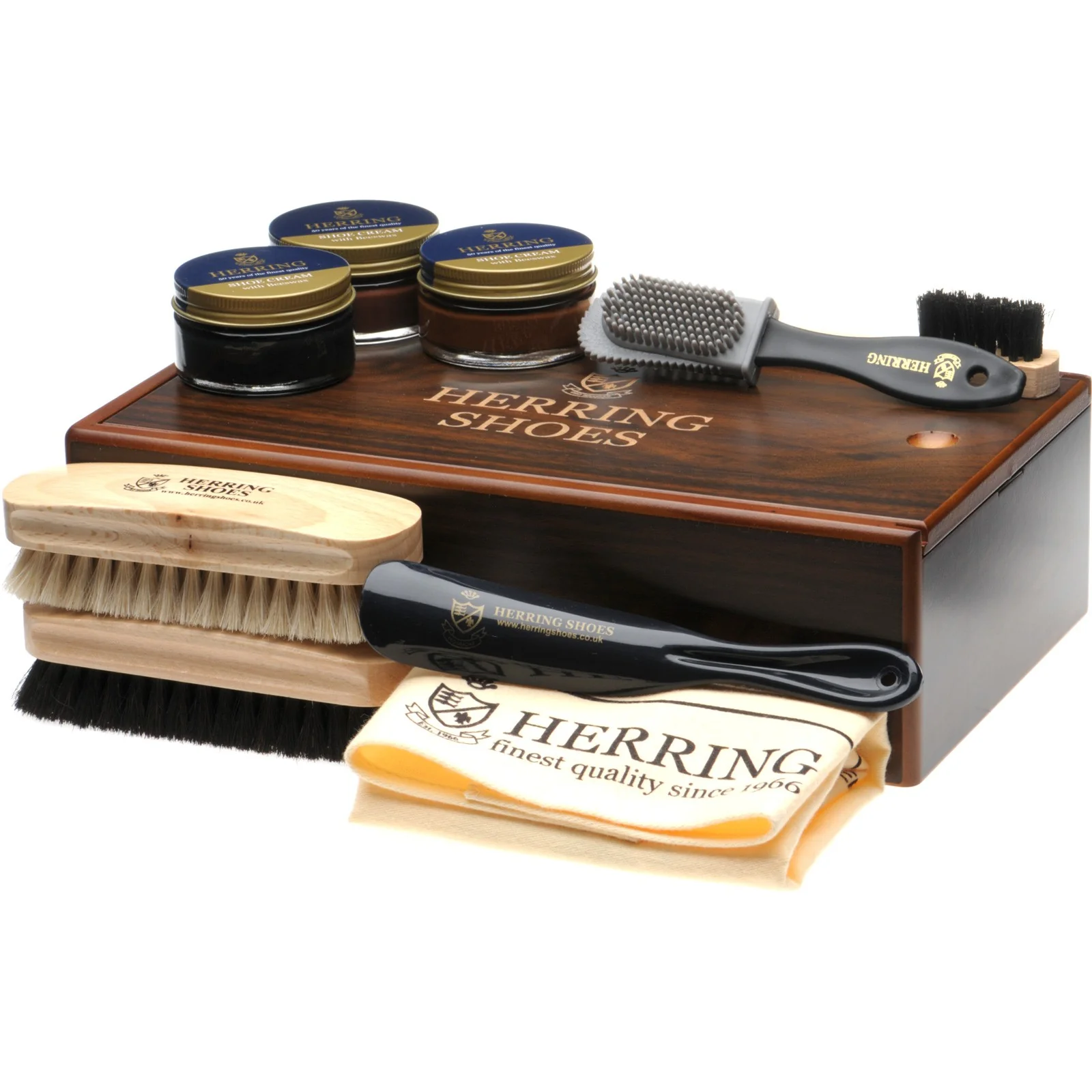 Herring Small Valet Box in dark wood