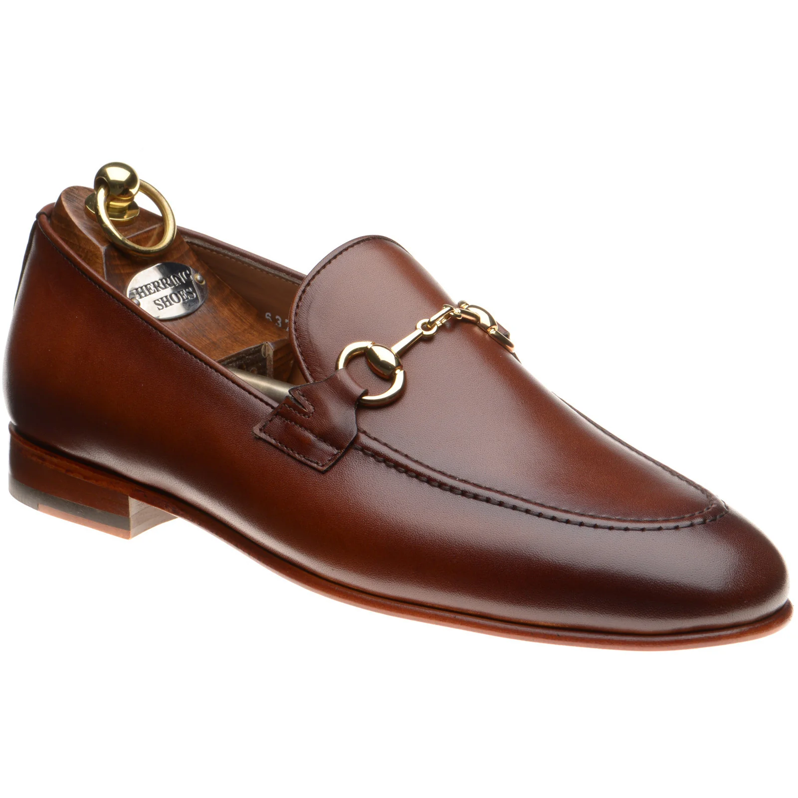 Herring Snaffle mens loafers in conker calf