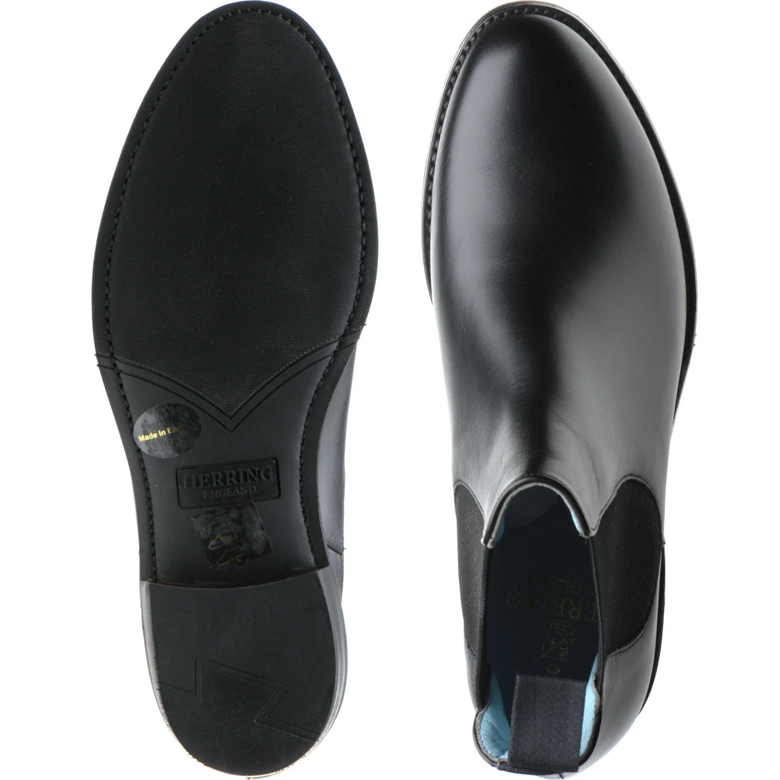 Herring Tamara Ladies ladies rubber-soled Chelsea boots in black calf - Image 3