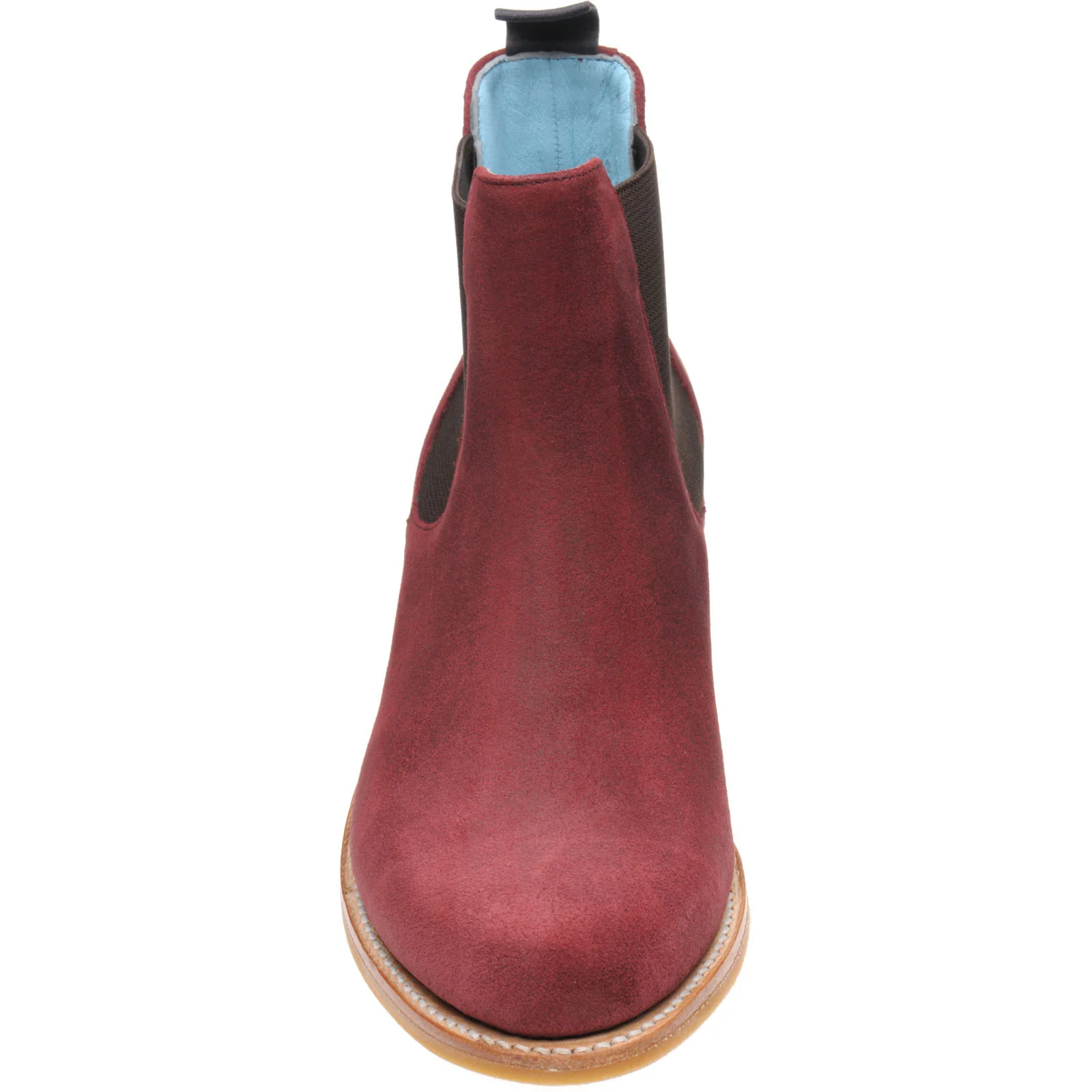 Herring Tamara Ladies ladies rubber-soled Chelsea boots in plum suede - Image 2
