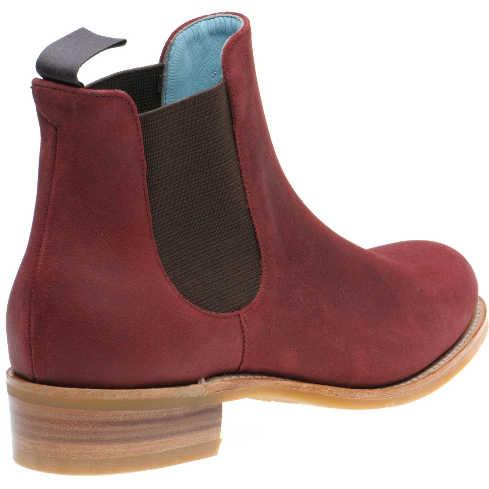 Herring Tamara Ladies ladies rubber-soled Chelsea boots in plum suede - Image 4