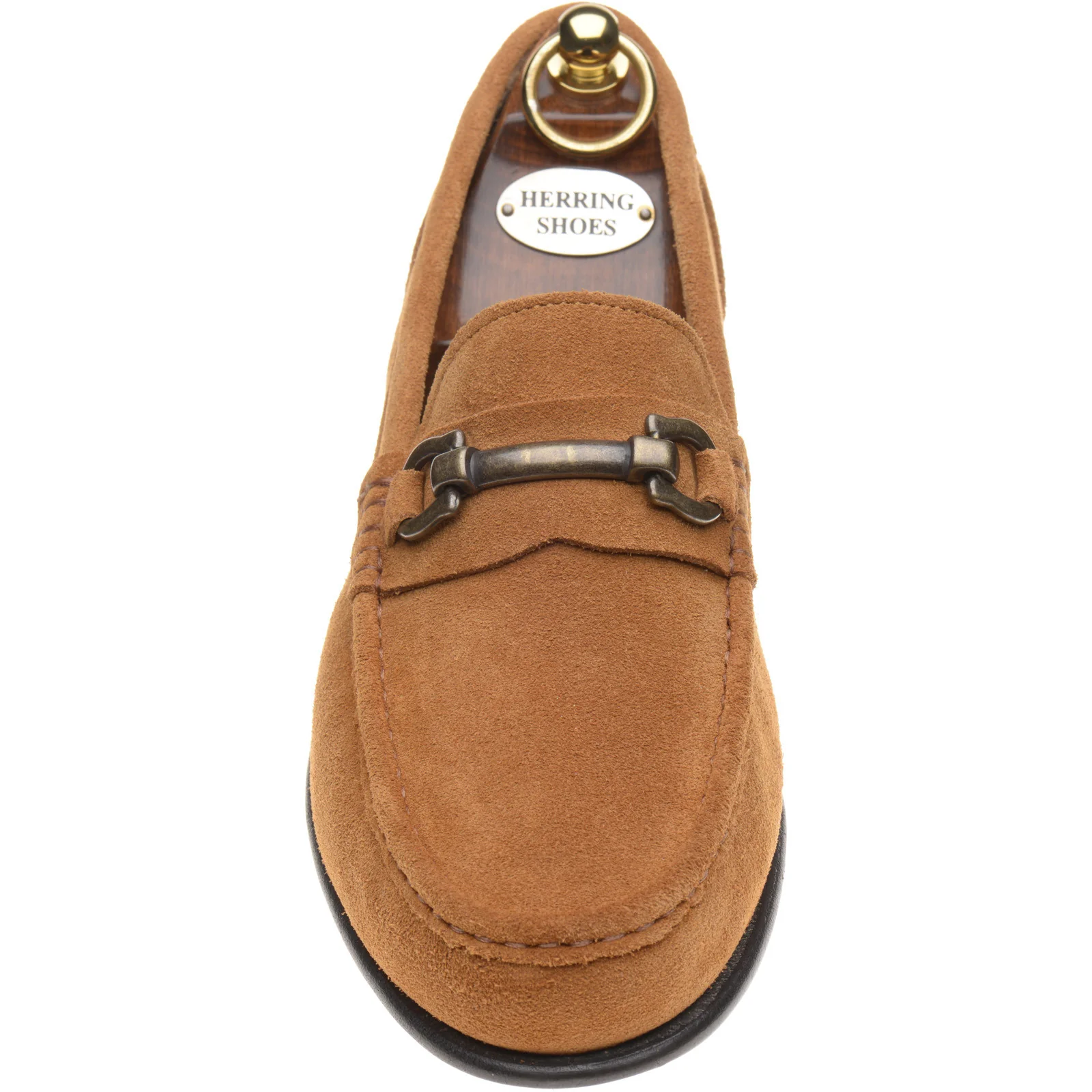 Herring Taormina mens hybrid-soled loafers in brown suede - Image 2