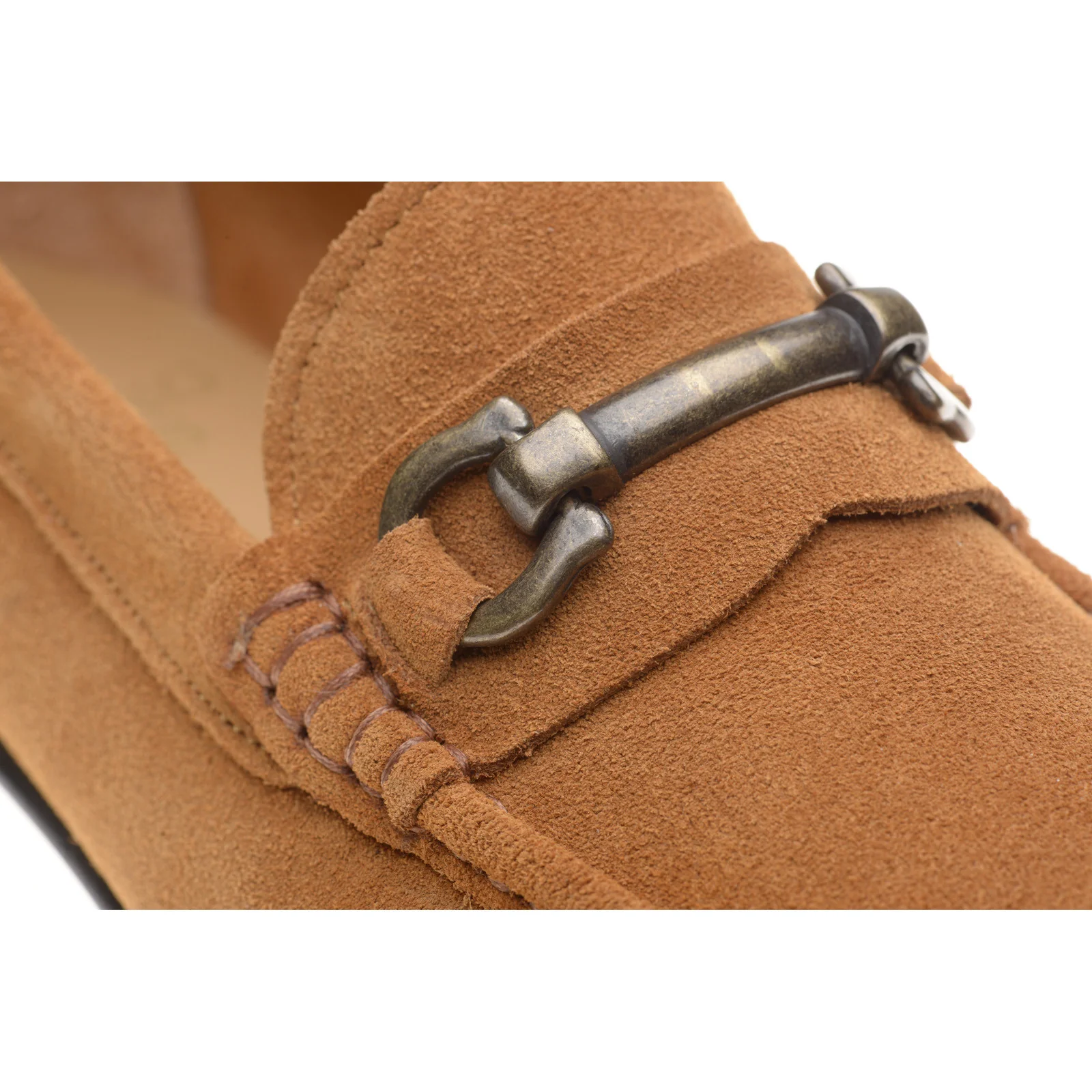 Herring Taormina mens hybrid-soled loafers in brown suede - Image 5