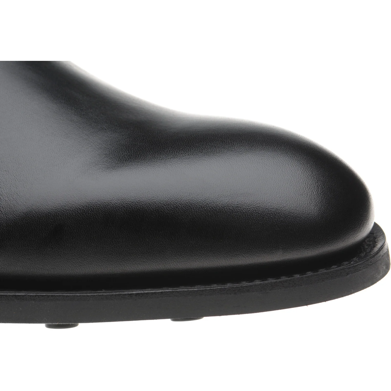 Herring Taverner Rubber mens rubber-soled Chelsea boots in black calf - Image 5