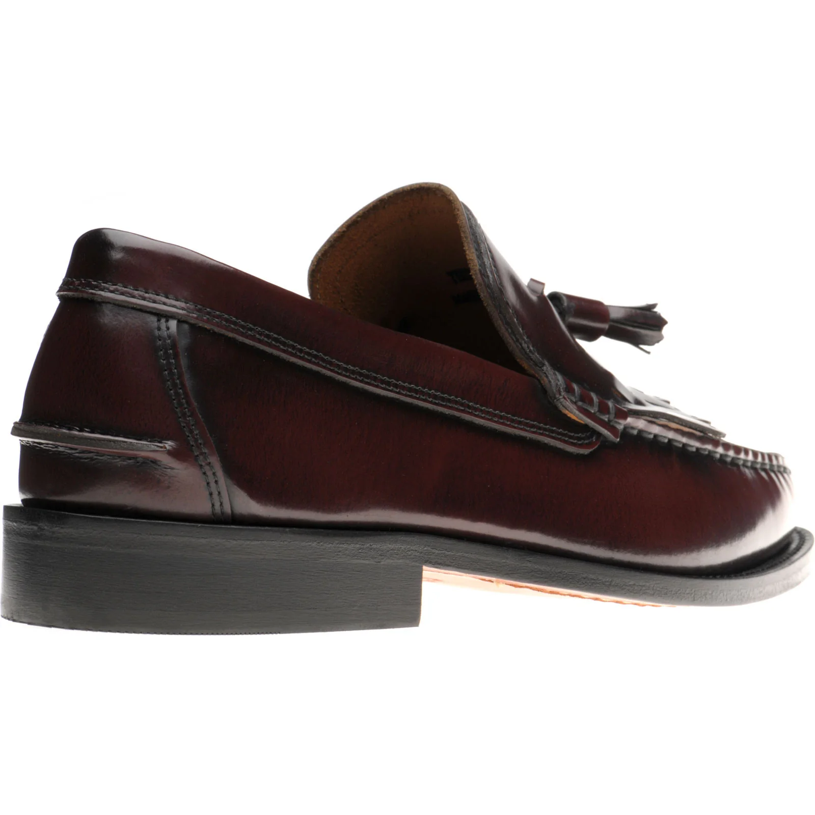 Herring Terni II mens hybrid-soled tasselled loafers in burgundy polished - Image 4