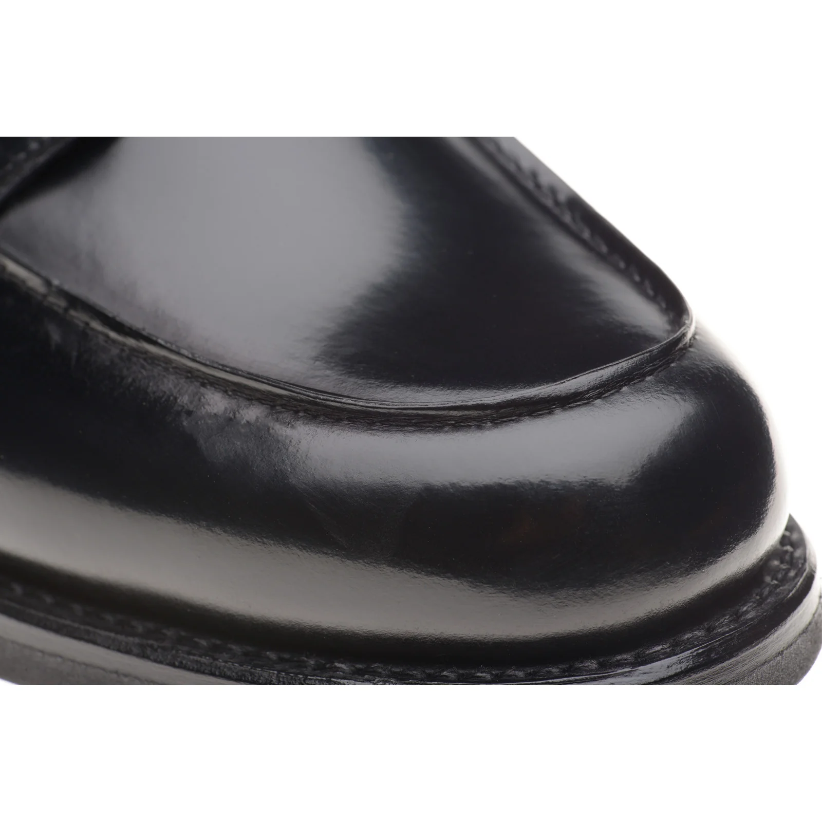 Herring Tours mens rubber-soled Derby shoes in black polished - Image 5