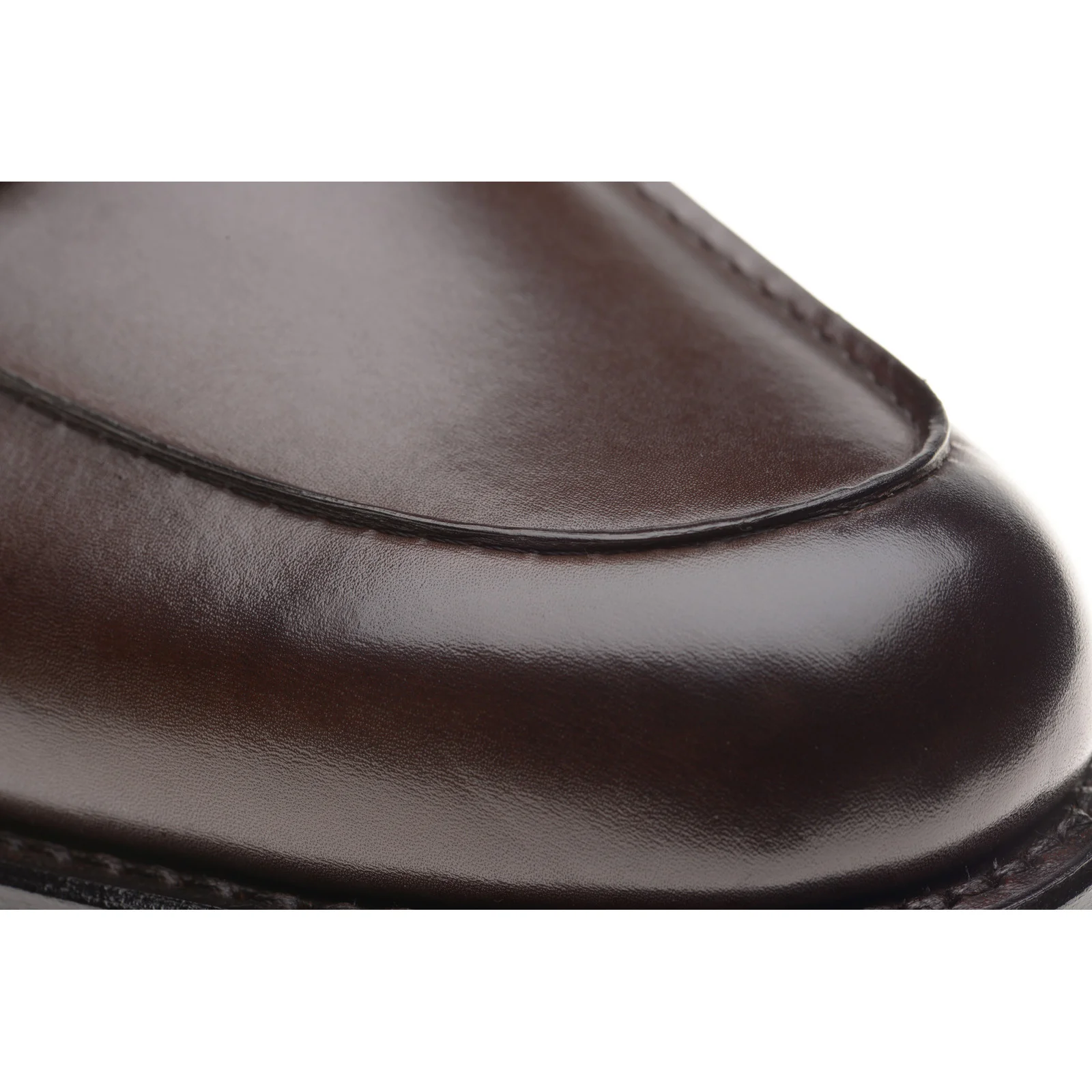 Herring Tours mens rubber-soled Derby shoes in dark brown calf (second) - Image 5