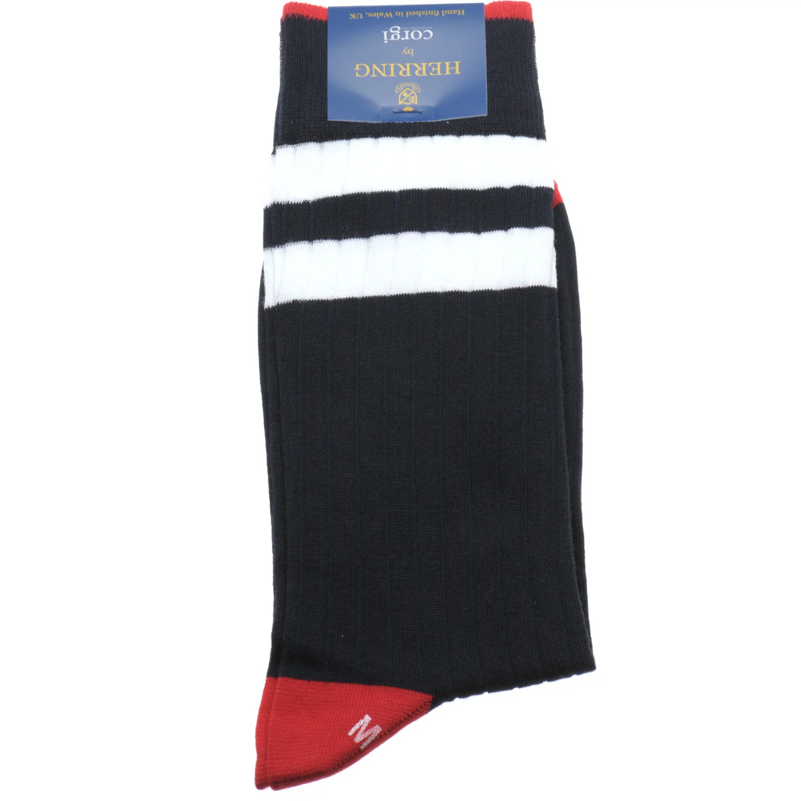 Herring Track Sock in dark navy - Image 2