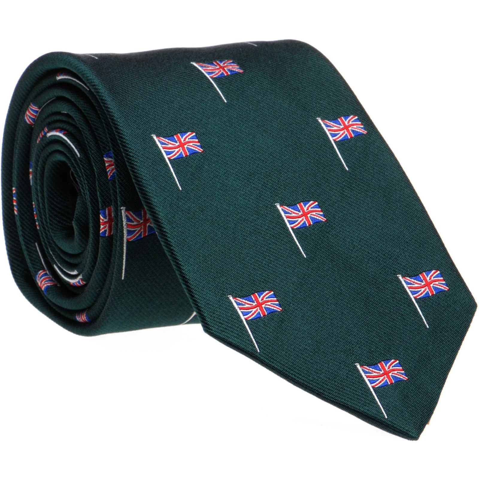 Herring Union Jack Tie in green - Image 2