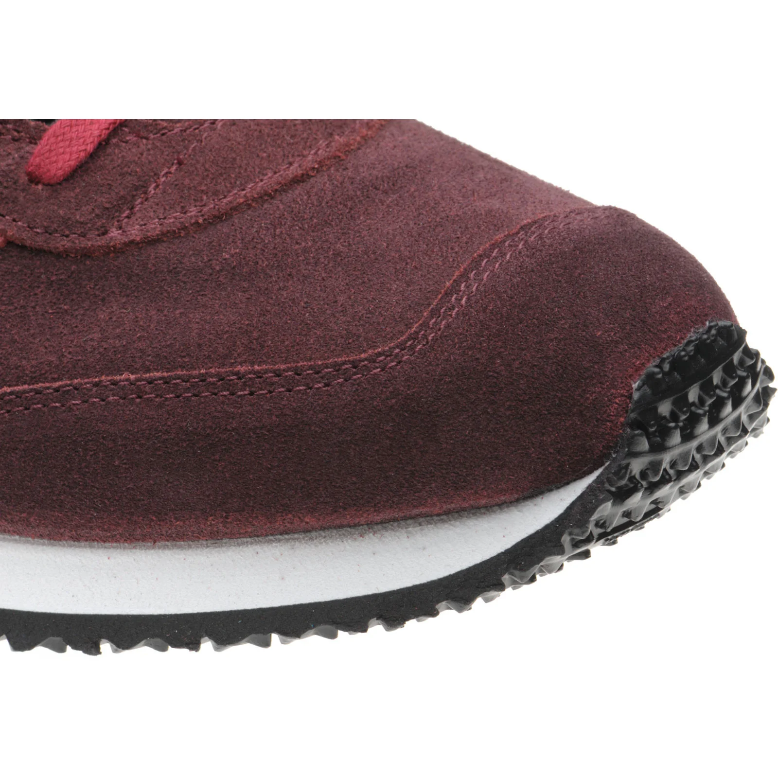 Herring Voyager Trainer mens rubber-soled in burgundy calf and suede - Image 5