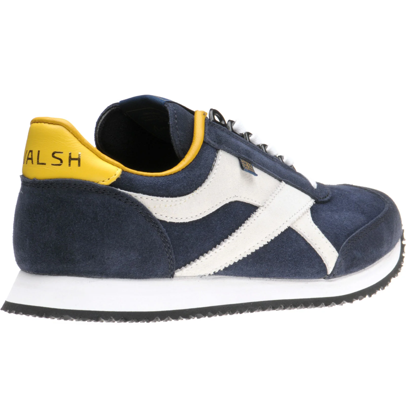 Herring Voyager Trainer mens rubber-soled in navy suede and stone suede - Image 4