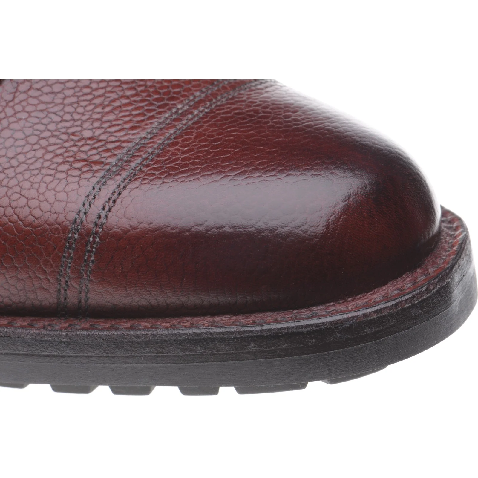 Herring Windermere mens rubber-soled boots in burgundy grain - Image 5