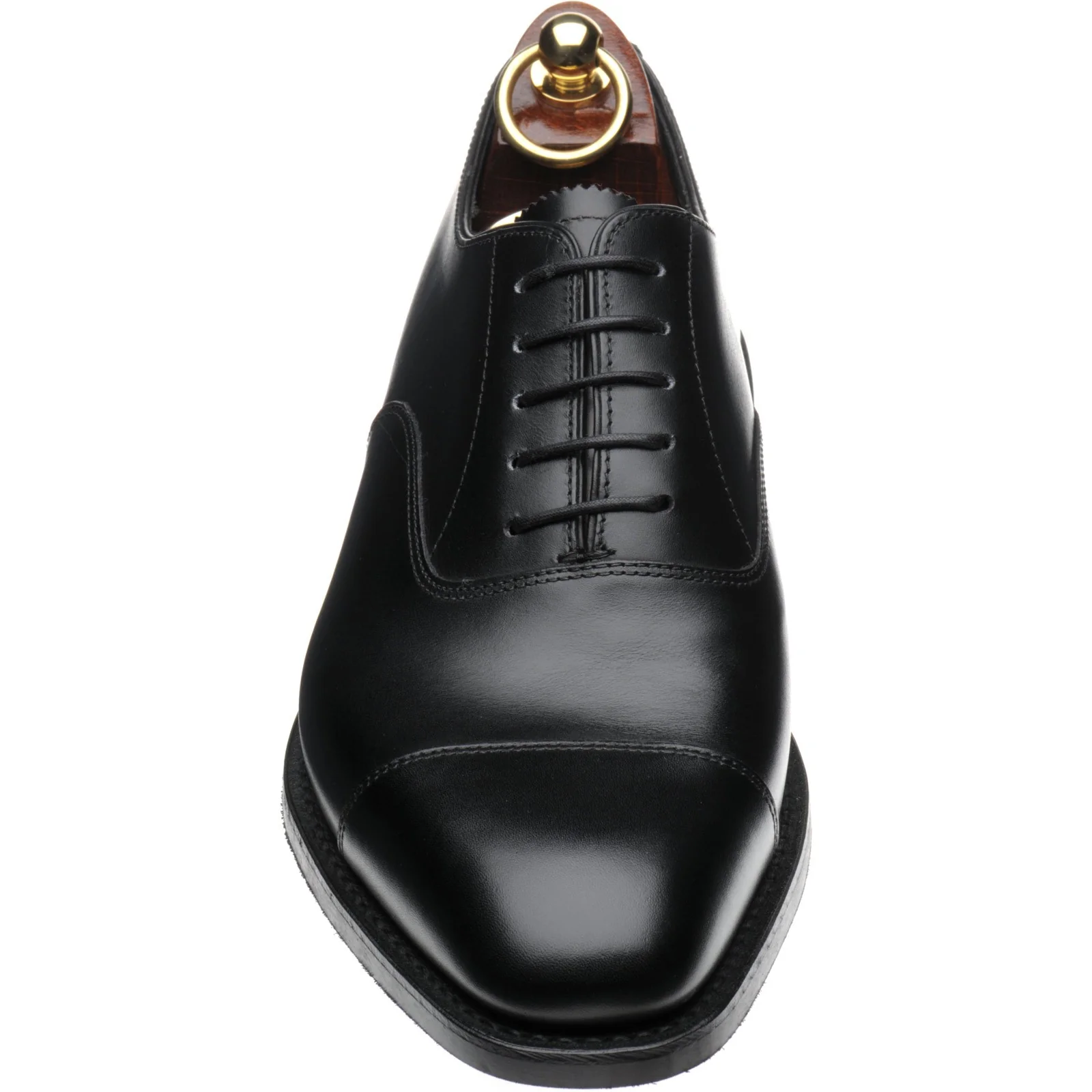 Loake Aldwych R mens rubber-soled Oxfords in black calf - Image 2