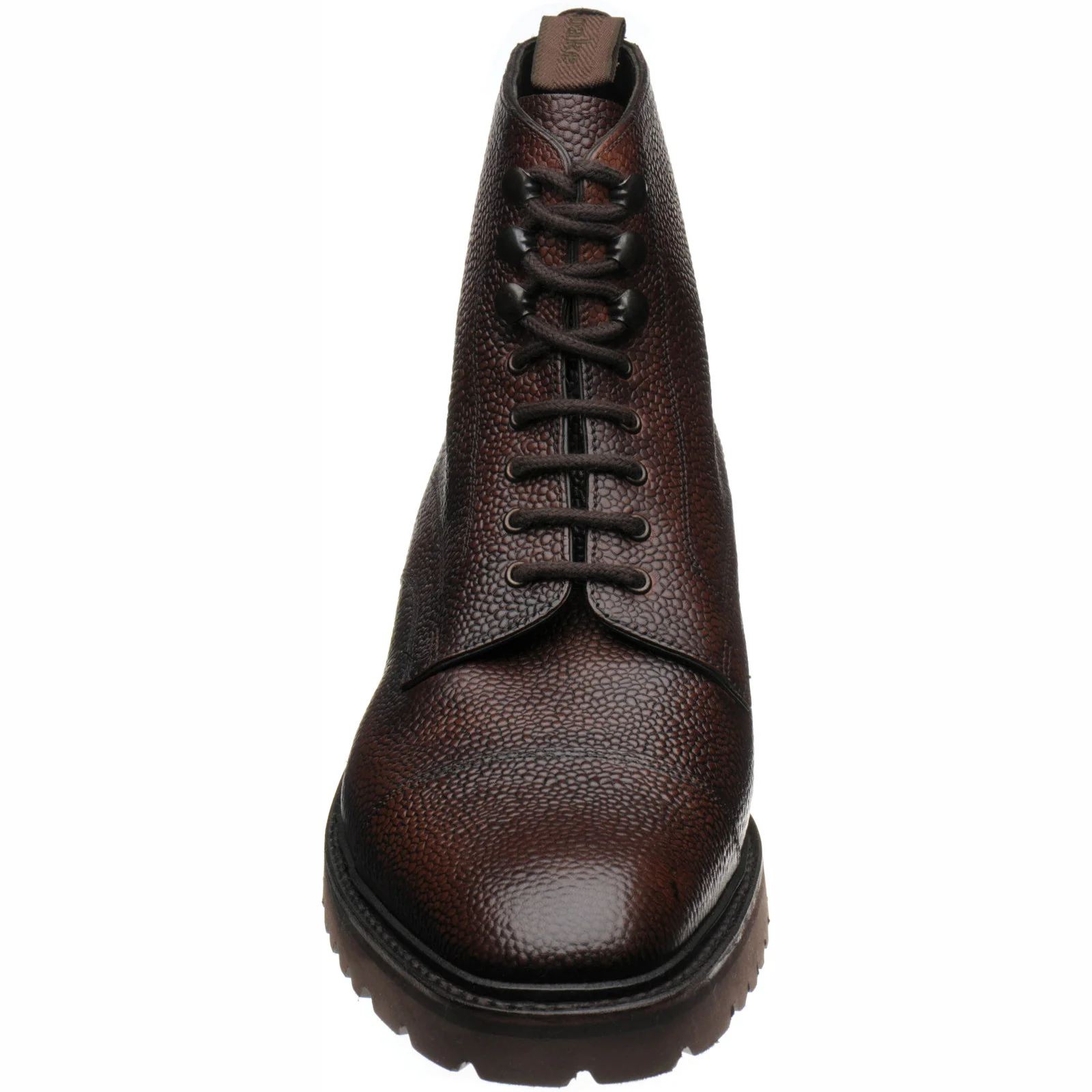 Loake Aquarius mens rubber-soled boots in dark brown grain - Image 2