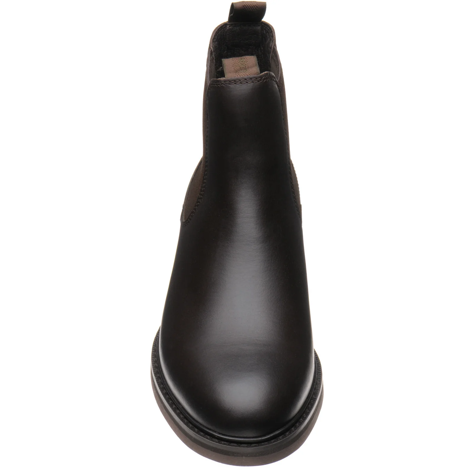 Loake Ducksworth mens rubber-soled Chelsea boots in dark brown waxy calf - Image 2
