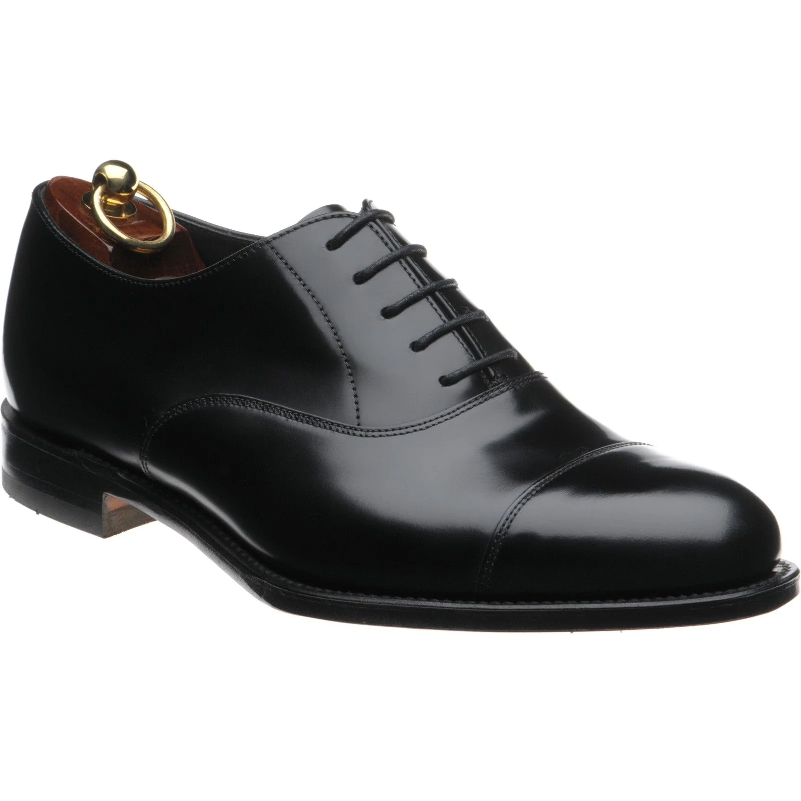 Loake Elgin mens Oxfords in black polished
