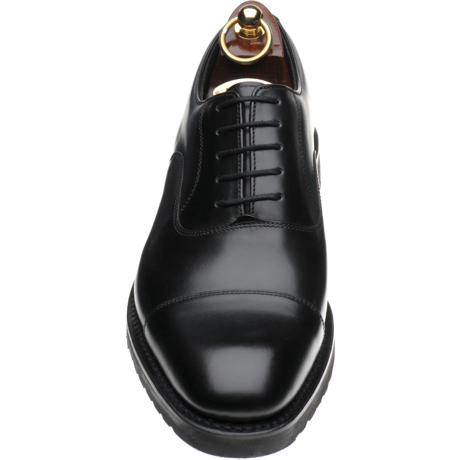 Loake Hitchcock mens rubber-soled Oxfords in black calf - Image 2