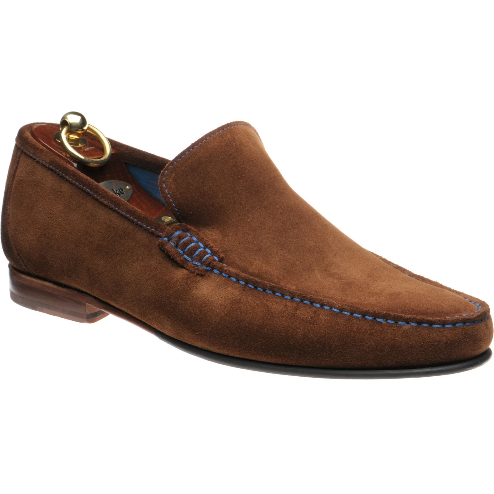 Loake Nicholson mens hybrid-soled loafers in polo suede