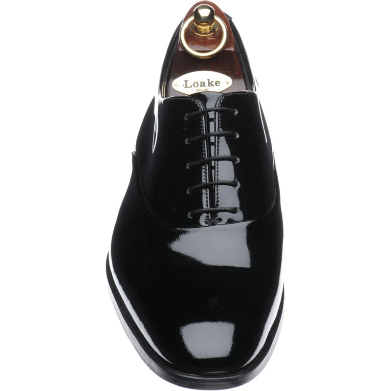 Loake Patent mens in black patent - Image 2