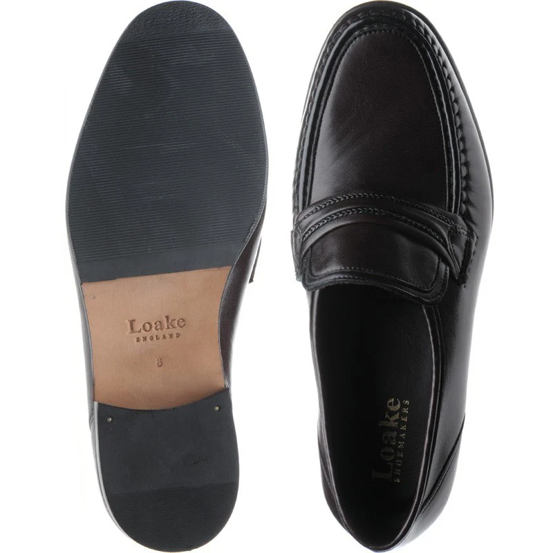 Loake Rome mens hybrid-soled loafers in burgundy calf - Image 3