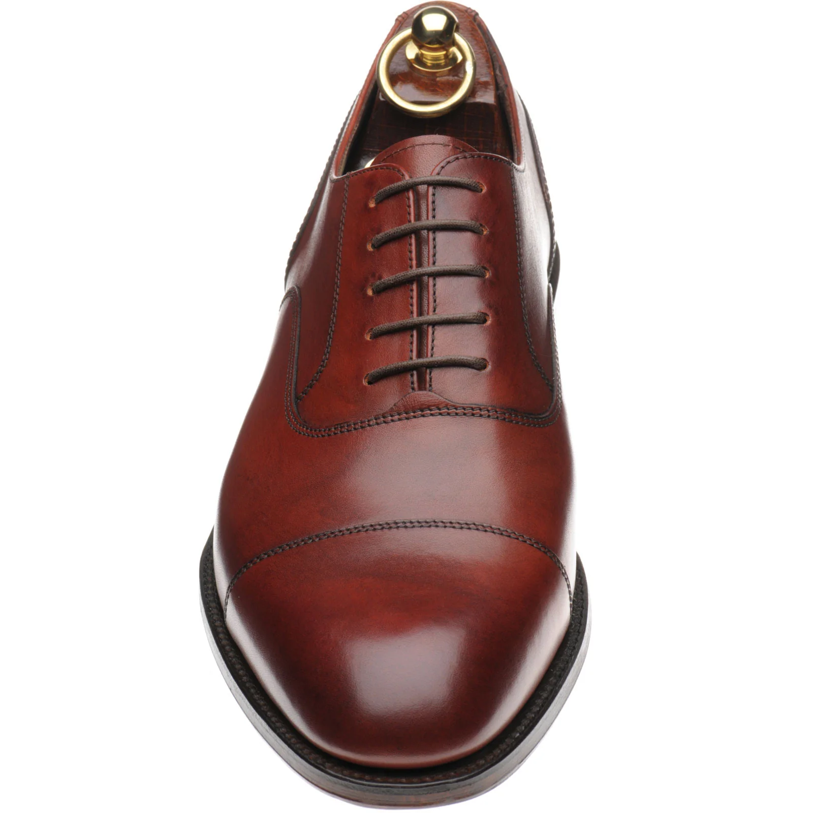 Loake Stonegate mens Oxfords in seared mahogany - Image 2