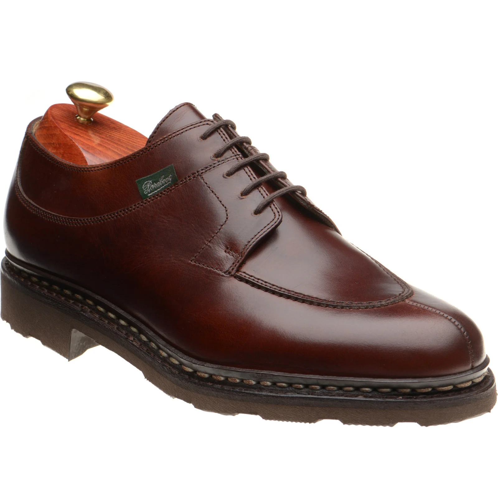 Paraboot Avignon mens rubber-soled Derby shoes in lisse ecorse