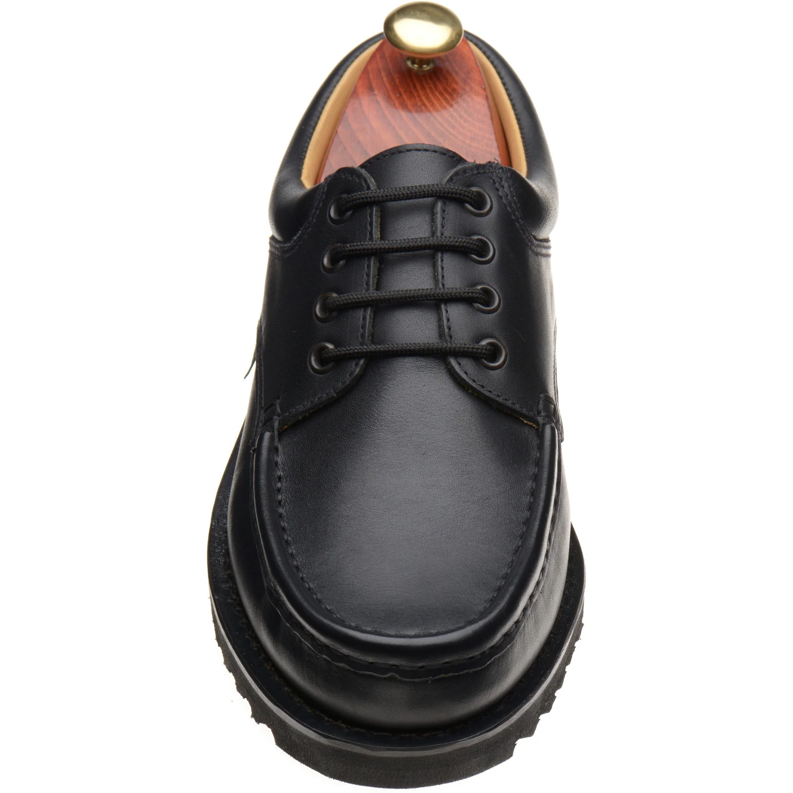 Paraboot Thiers mens rubber-soled Derby shoes in lisse noir black - Image 2