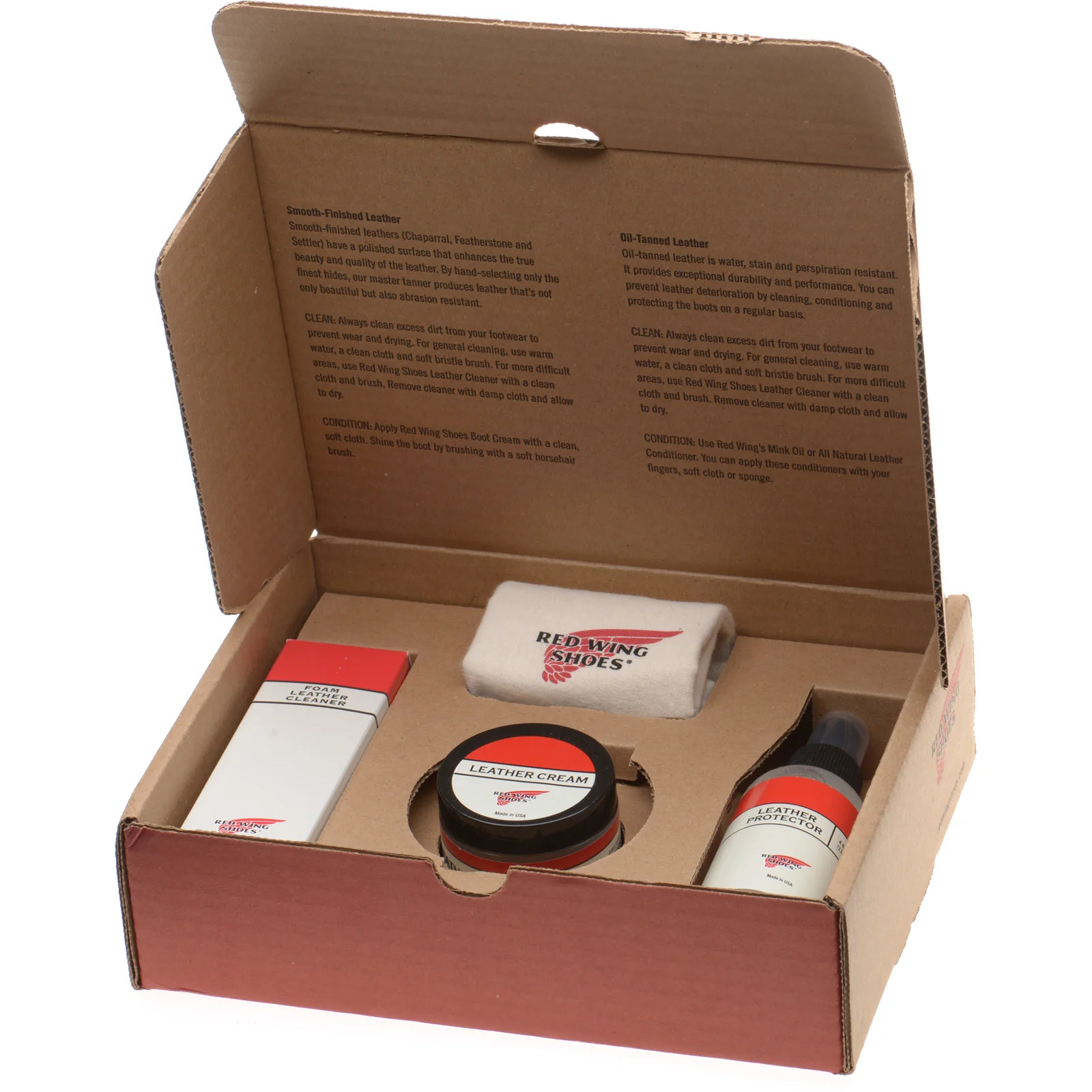 Red Wing Smooth Finish Care Kit in smooth