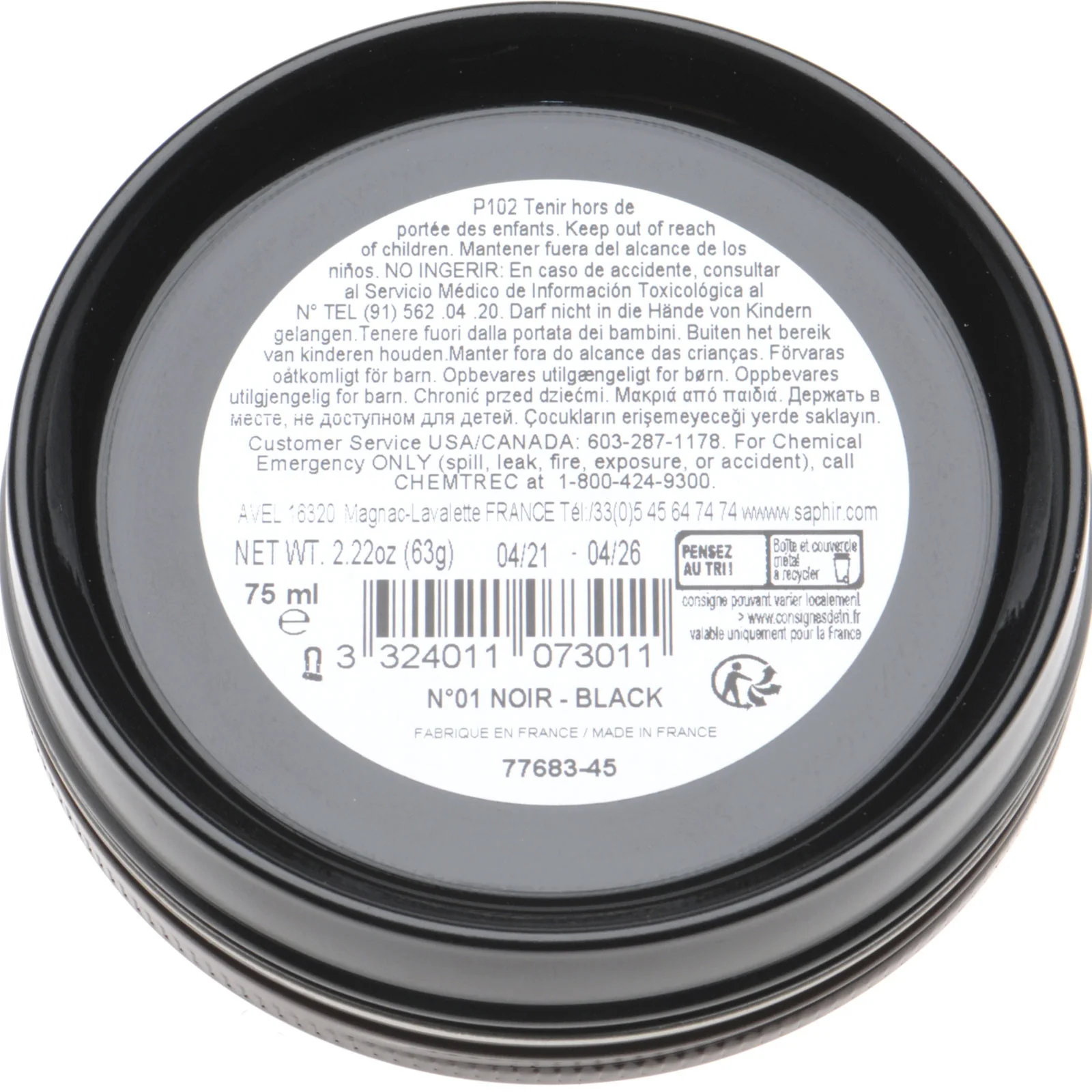 Saphir Travelers Pate De Luxe in black - Image 2