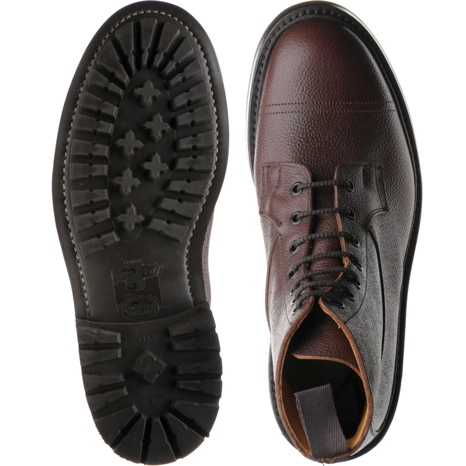 Trickers Grassmere mens rubber-soled boots in brown zug - Image 3