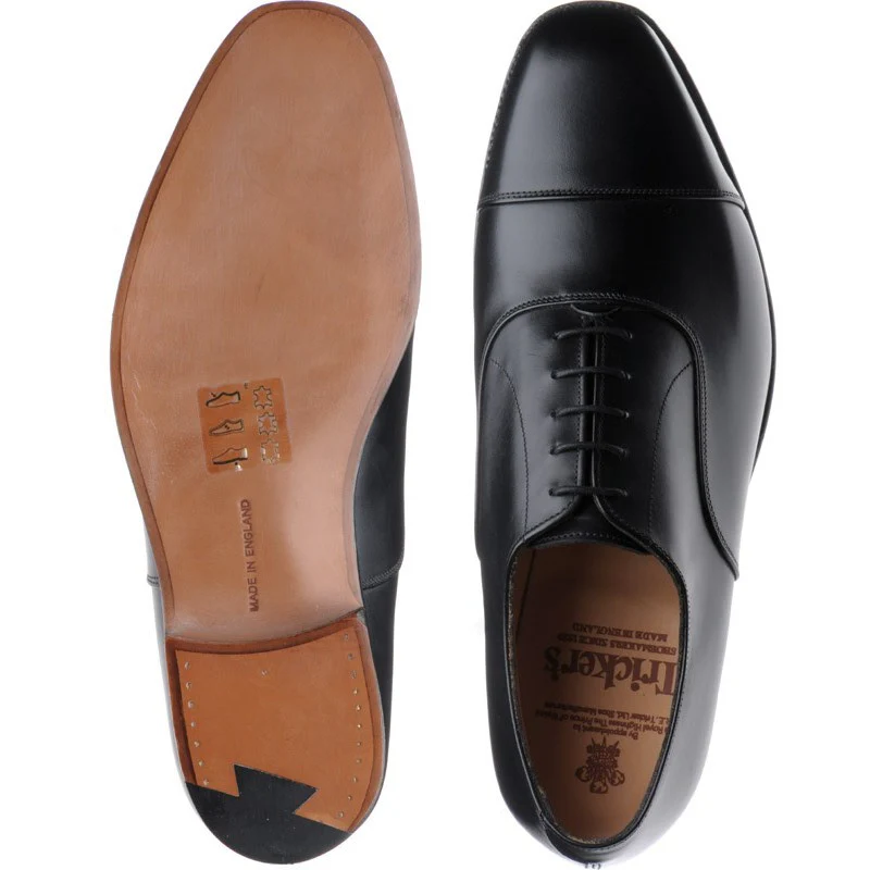 Trickers Regent mens Oxfords in black calf - Image 3
