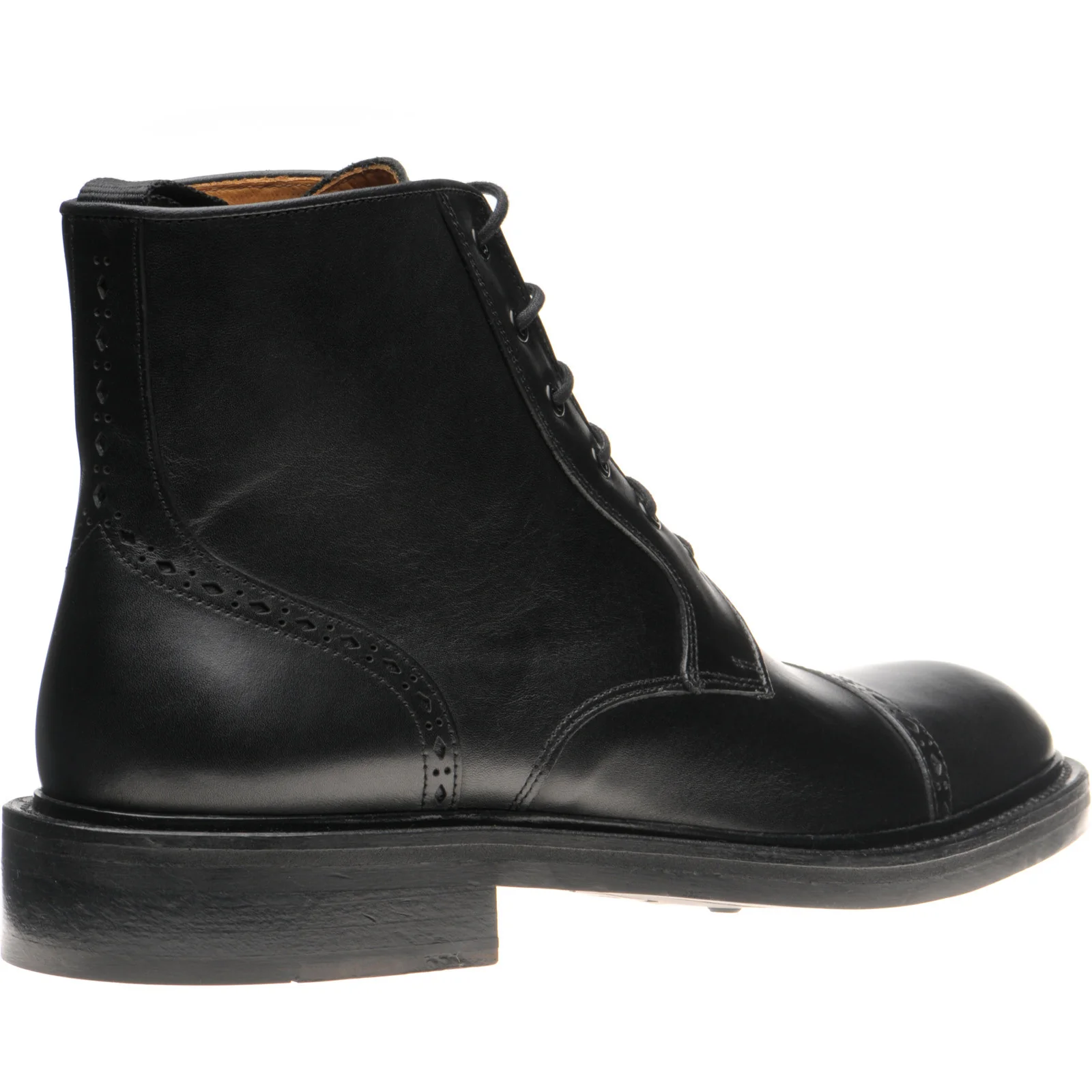 Wildsmith Model 18 mens rubber-soled boots in black calf - Image 4