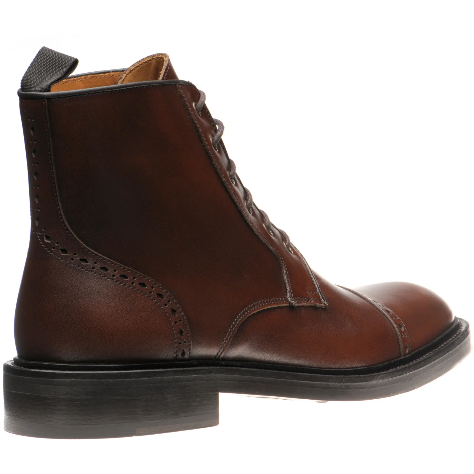 Wildsmith Model 18 mens rubber-soled boots in cognac calf - Image 4