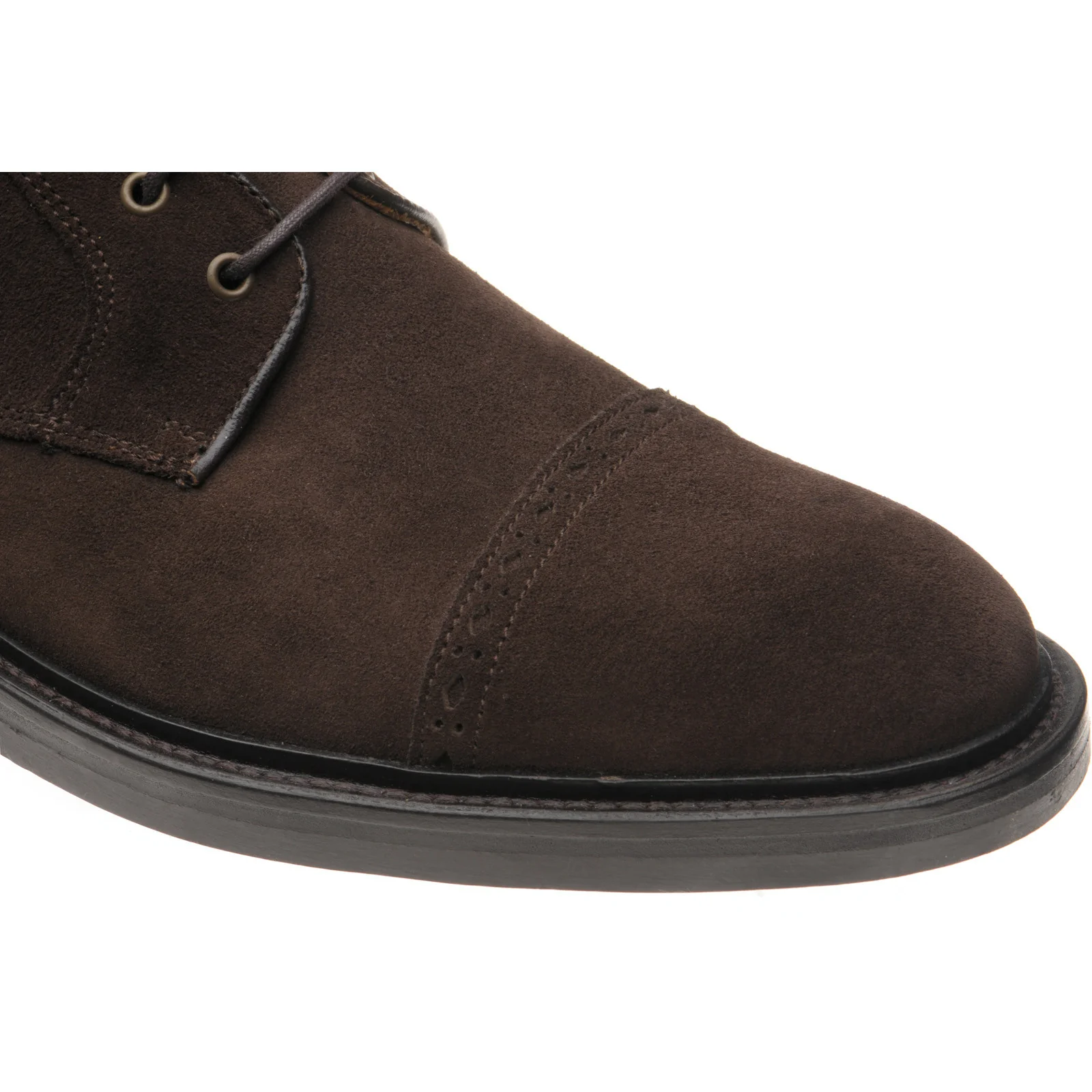 Wildsmith Model 18 mens rubber-soled boots in dark brown suede - Image 5
