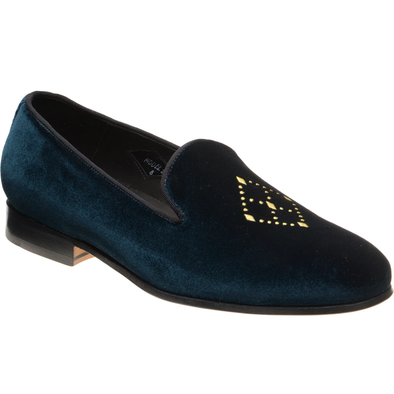 Wildsmith Model 2 mens house shoes in emerald velvet