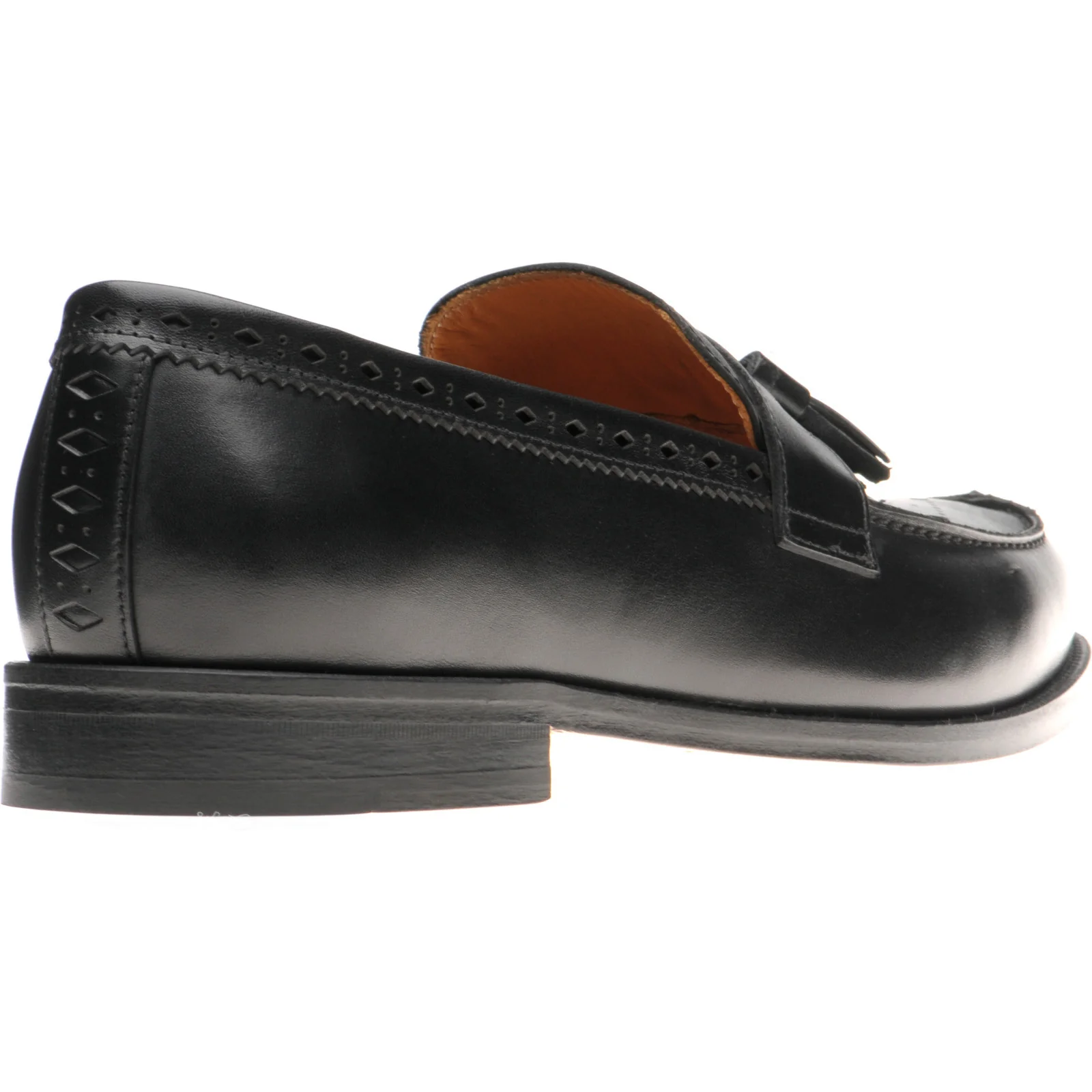 Wildsmith Model 27 mens tasselled loafers in black calf - Image 4