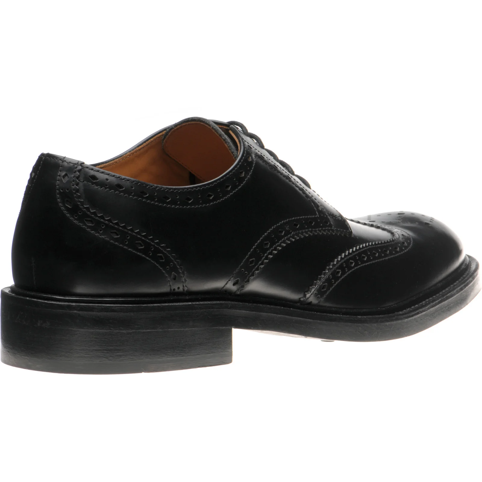 Wildsmith Model 39 mens brogues in black polished - Image 4