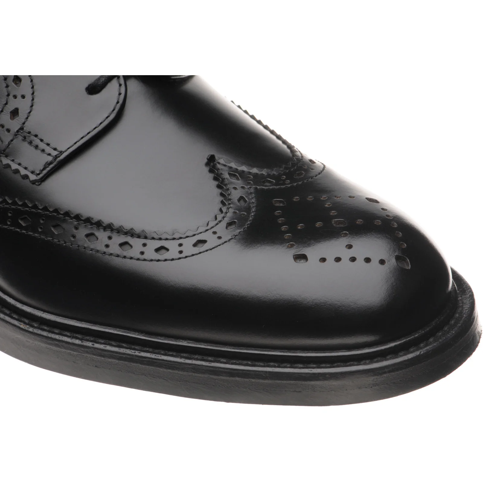 Wildsmith Model 39 mens brogues in black polished - Image 5