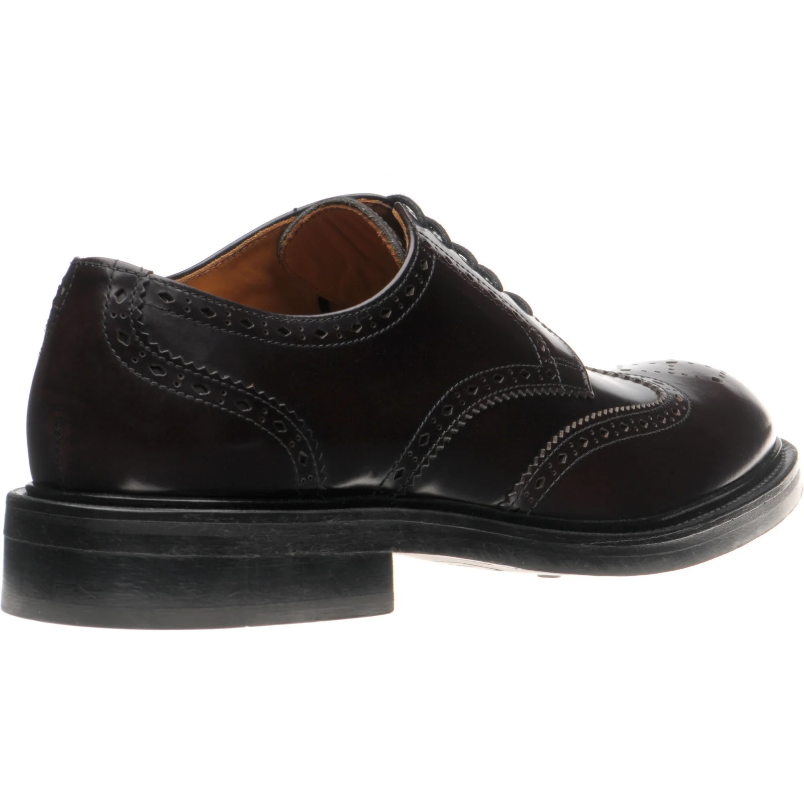 Wildsmith Model 39 mens brogues in burgundy polished - Image 4