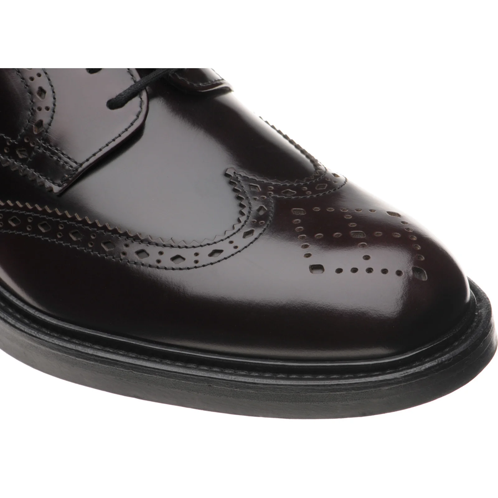 Wildsmith Model 39 mens brogues in burgundy polished - Image 5